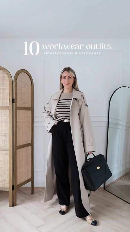 Workwear outfit ideas 💻 

Office outfits, work wear outfits, corporate outfits, smart casual work outfits, minimal wardrobe, trench coat, cashmere knitwear, tailored trousers, court shoes, work bags 


#LTKstyletip #LTKVideo #LTKfindsunder100