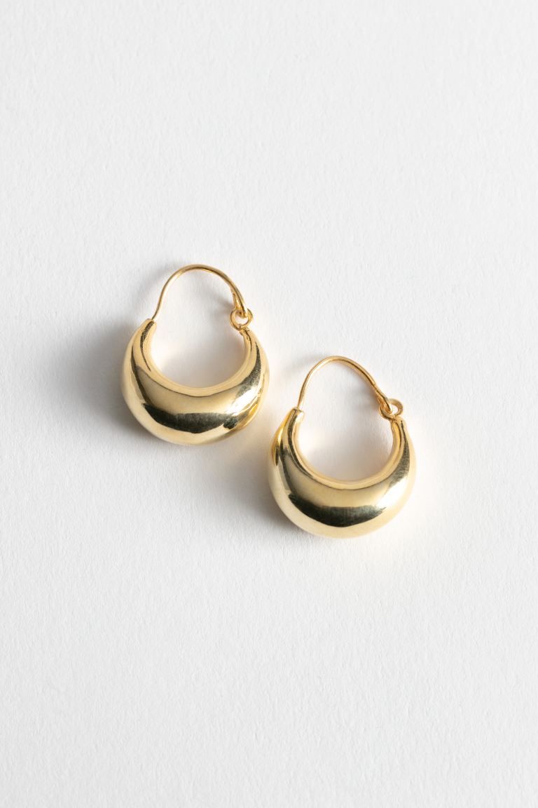 Droplet Hoop Earrings - Gold - Ladies | H&M GB | H&M (UK, MY, IN, SG, PH, TW, HK)