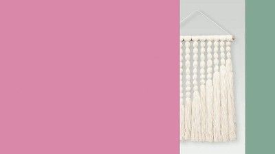 Target/Home/Home Decor/Wall Decor/Wall Art‎18" x 24" Hand Made Cotton Wall Art Cream - Opalhous... | Target