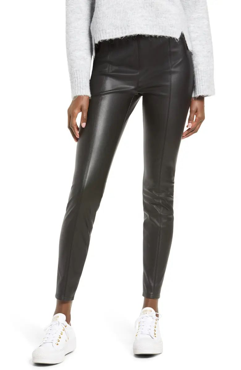 Night Walks Faux Leather Leggings | Nordstrom