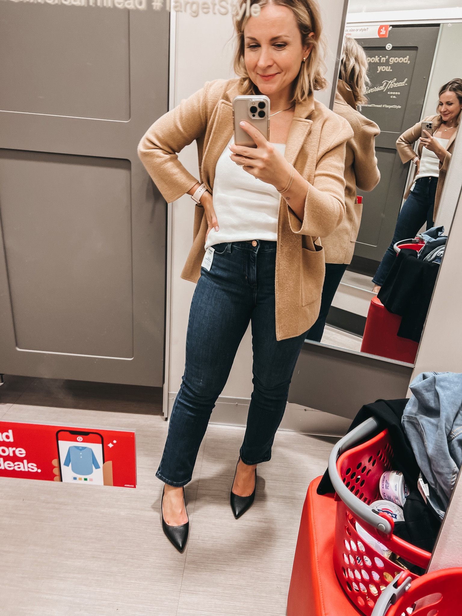 Popped by Target over my lunch hour - jeans are 30% off! These straight leg jeans came home with me! 

#LTKstyletip #LTKSeasonal #LTKsalealert
