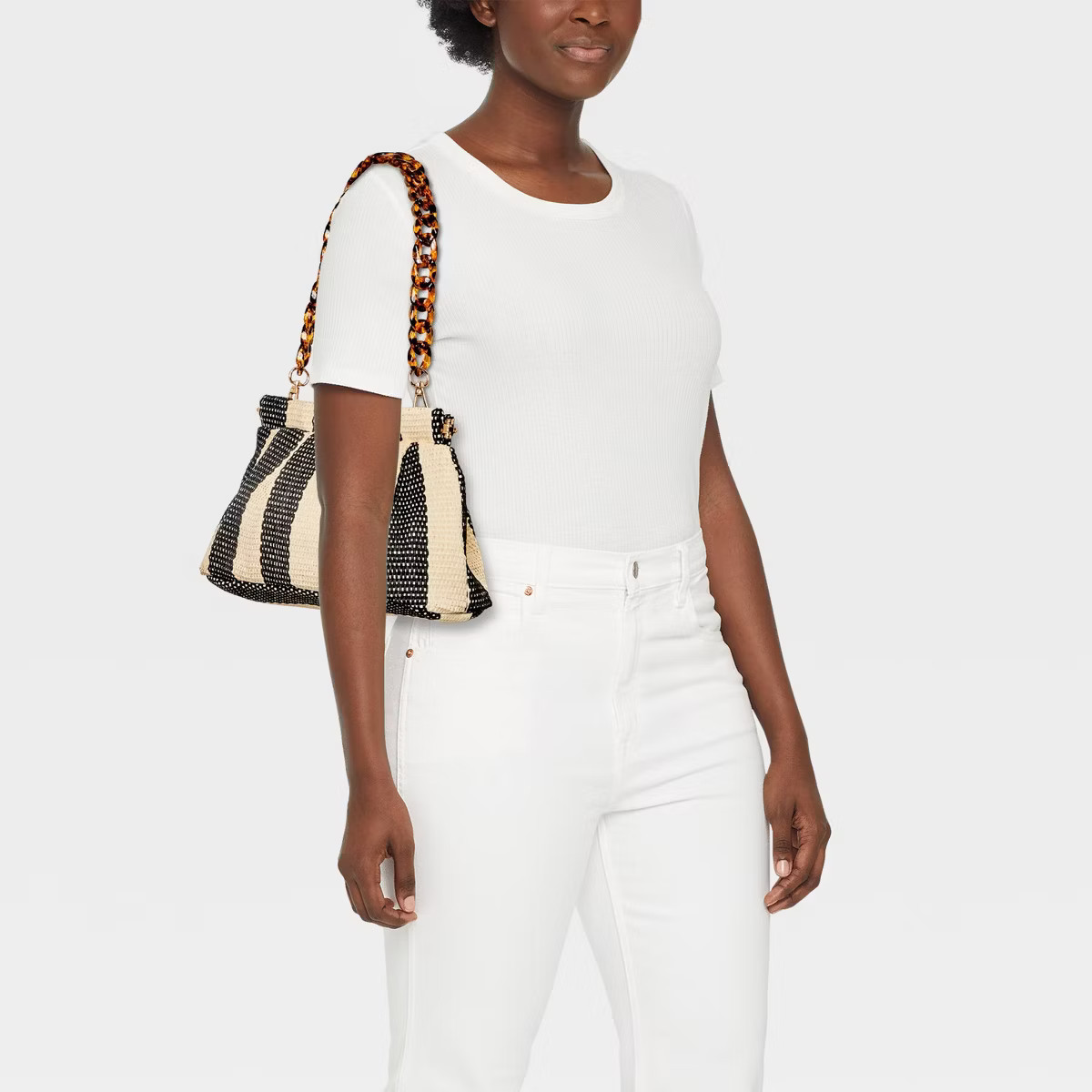 Straw Facile Frame Clutch - A New Day™ | Target