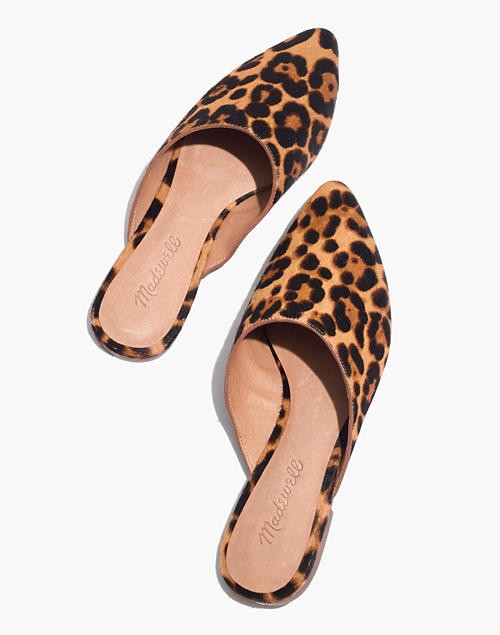 The Remi Mule in Leopard Calf Hair | Madewell
