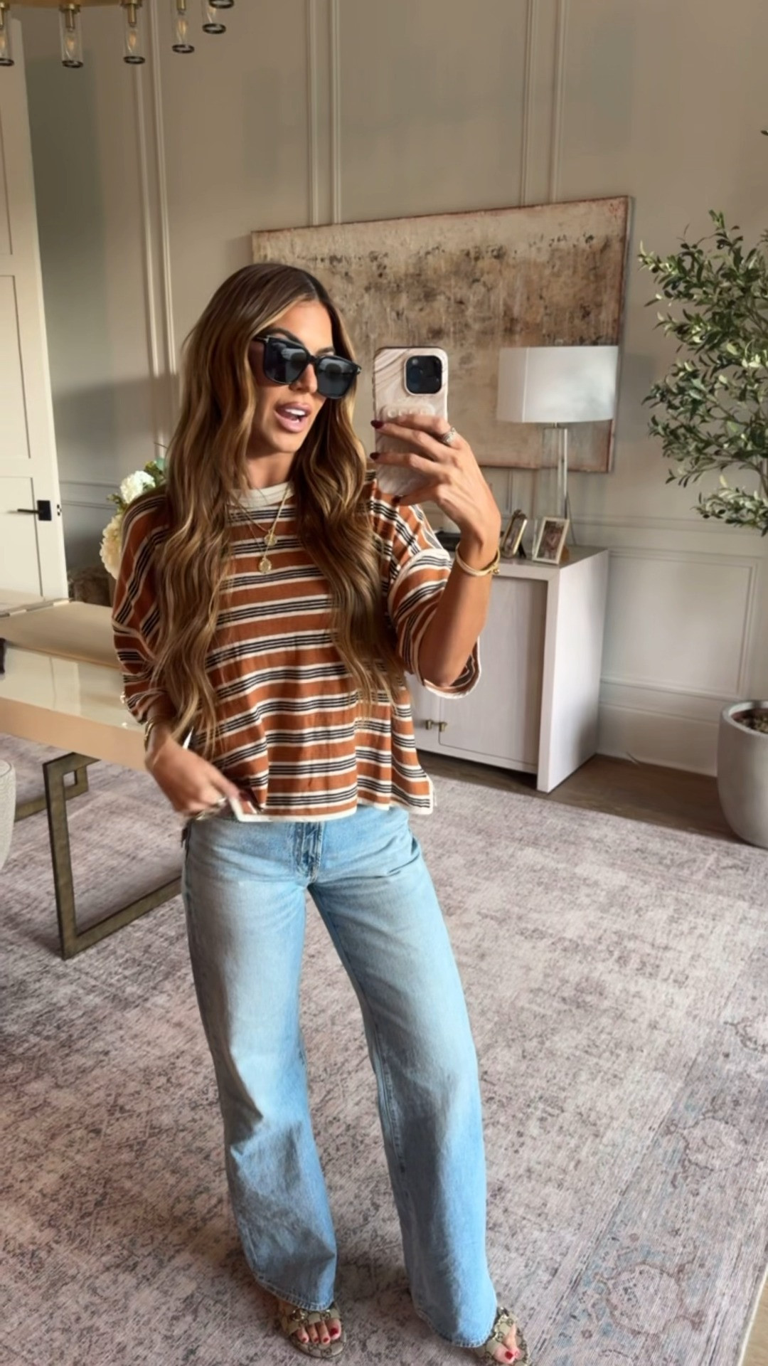wearing a small top and 27 in the jeans! 

 #LTKootd