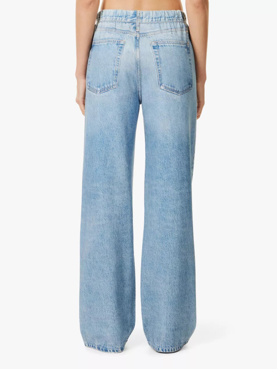 Miramar wide-leg mid-rise cotton trousers | Selfridges