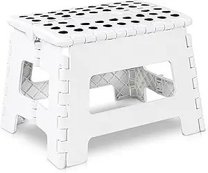 Utopia Home Folding Step Stool - (Pack of 1) Foot Stool with 9 Inch Height - Holds Up to 300 lbs ... | Amazon (US)
