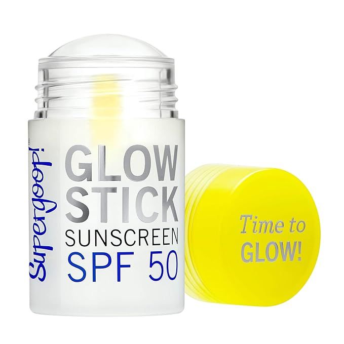 Supergoop! Glow Stick SPF 50, 1.23 oz - Dry Oil Sunscreen Stick for Face & Body - Brightens & Hyd... | Amazon (US)