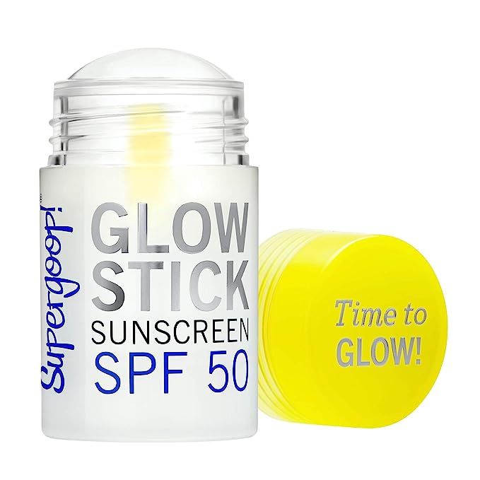 Supergoop! Glow Stick SPF 50, 1.23 oz - Dry Oil Sunscreen Stick for Face & Body - Brightens & Hyd... | Amazon (US)