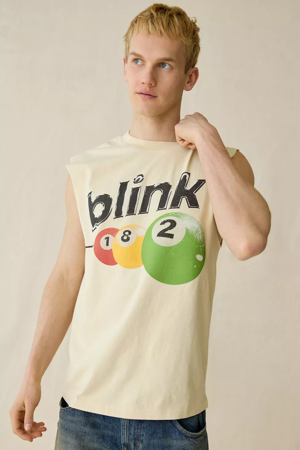 Giant Vintage Blink 182 Graphic Heavyweight Muscle Tee | Urban Outfitters (US and RoW)