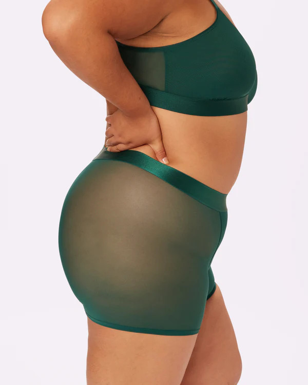 Sheer Comfort Boxer Brief | Silky Mesh (Jade) | Parade