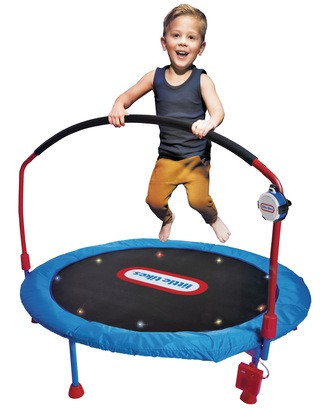 Little Tikes Portable Kids Lights & Music Trampoline, 4.5-ft, with Handle, Ages 5+#399-8164-4 | Canadian Tire