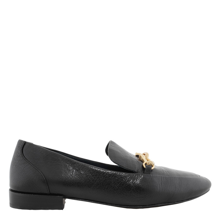 Tory Burch Jessa Leather Loafers - Perfect Black/Gold | Jomashop.com & JomaDeals.com