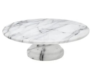 La Cucina 10" Marble Cake Pastry Stand Pedestal Platter - Walmart.com | Walmart (US)
