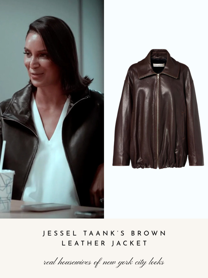Jessel Taank's Brown Leather Jacket 

 