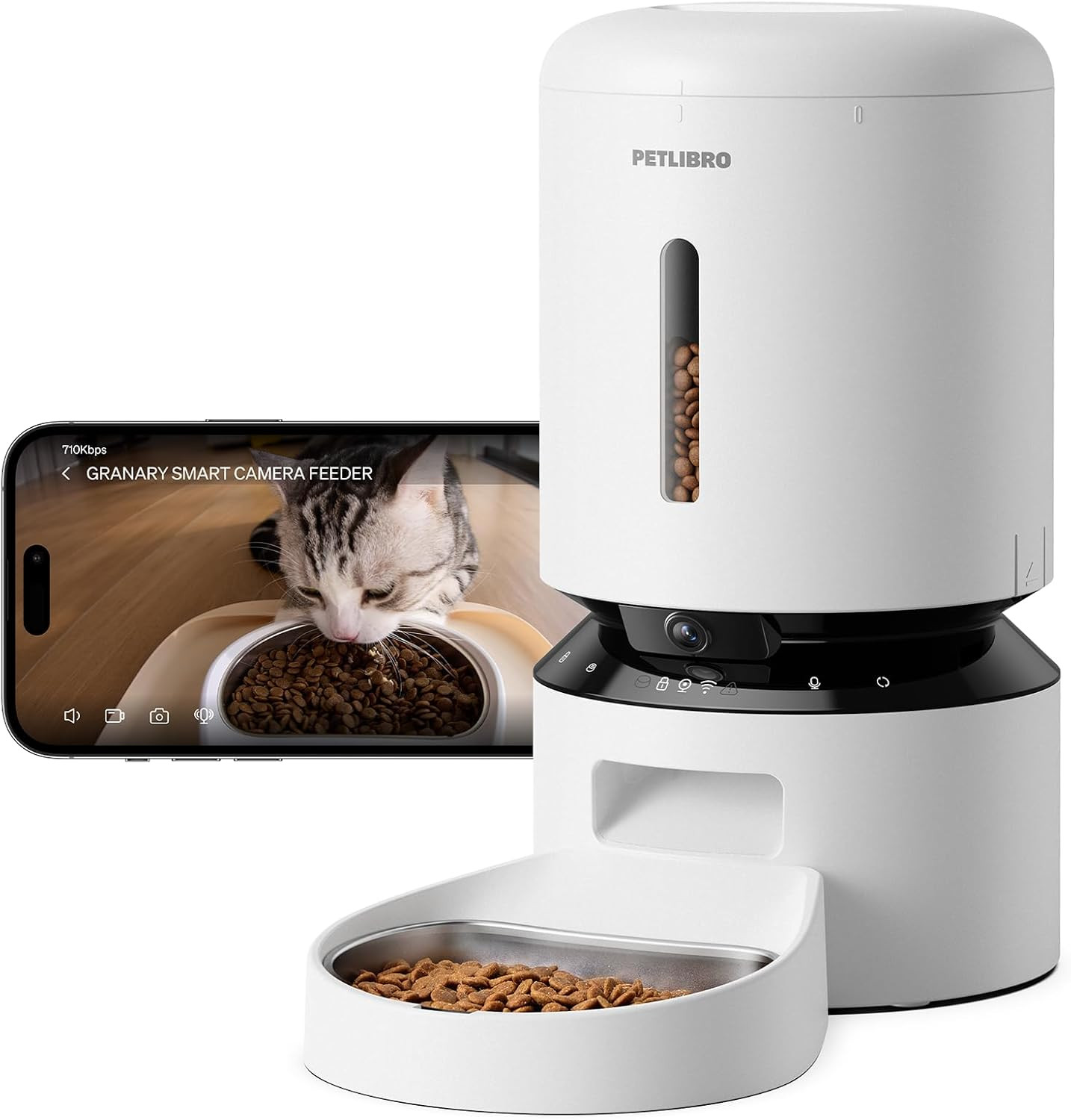 PETLIBRO Automatic Cat Feeder with Camera, 1080P HD & Night Vision, 5GHz/2.4GHz WiFi & Cam Smart ... | Amazon (US)