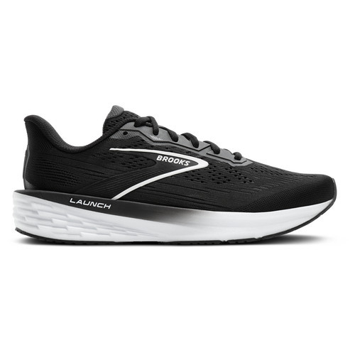 Brooks Womens Brooks Launch 12 - Womens Running Shoes Black/White/Grey Size 07.5 | Foot Locker (US)