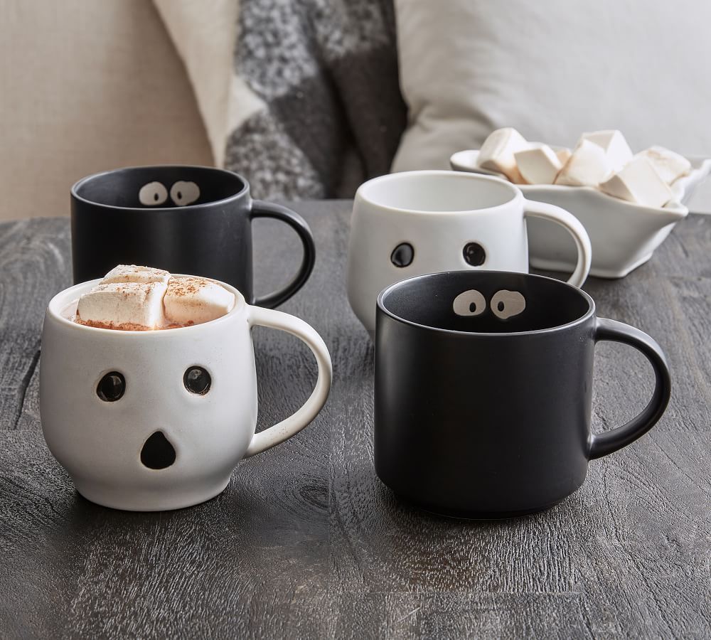 Ghost Shaped Stoneware Mugs | Pottery Barn (US)