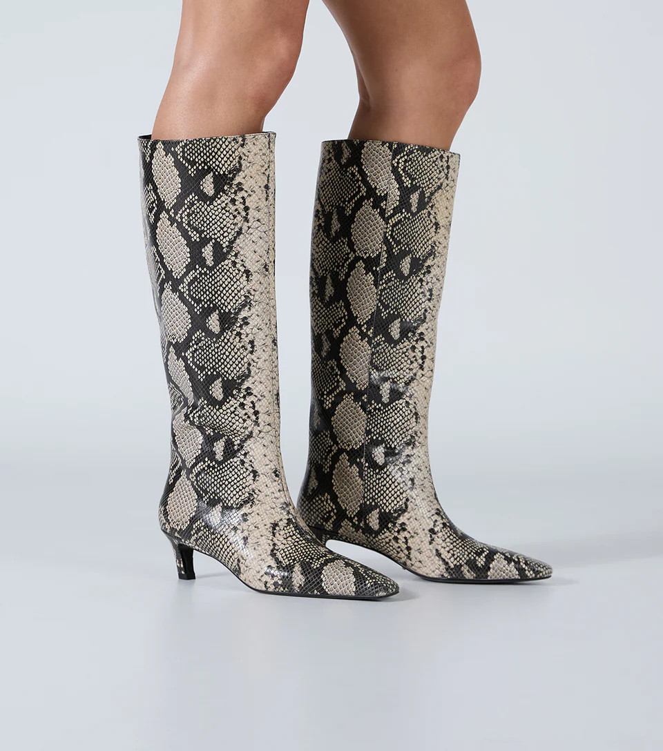 Evysa Ecru Snake | Tony Bianco US