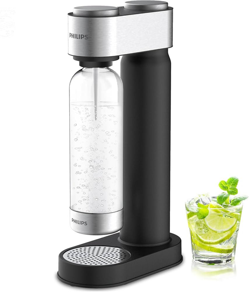 Philips Soda Streaming Machine, Stainless Sparkling Water Maker Easy Install with Quick Twist 1L ... | Amazon (US)