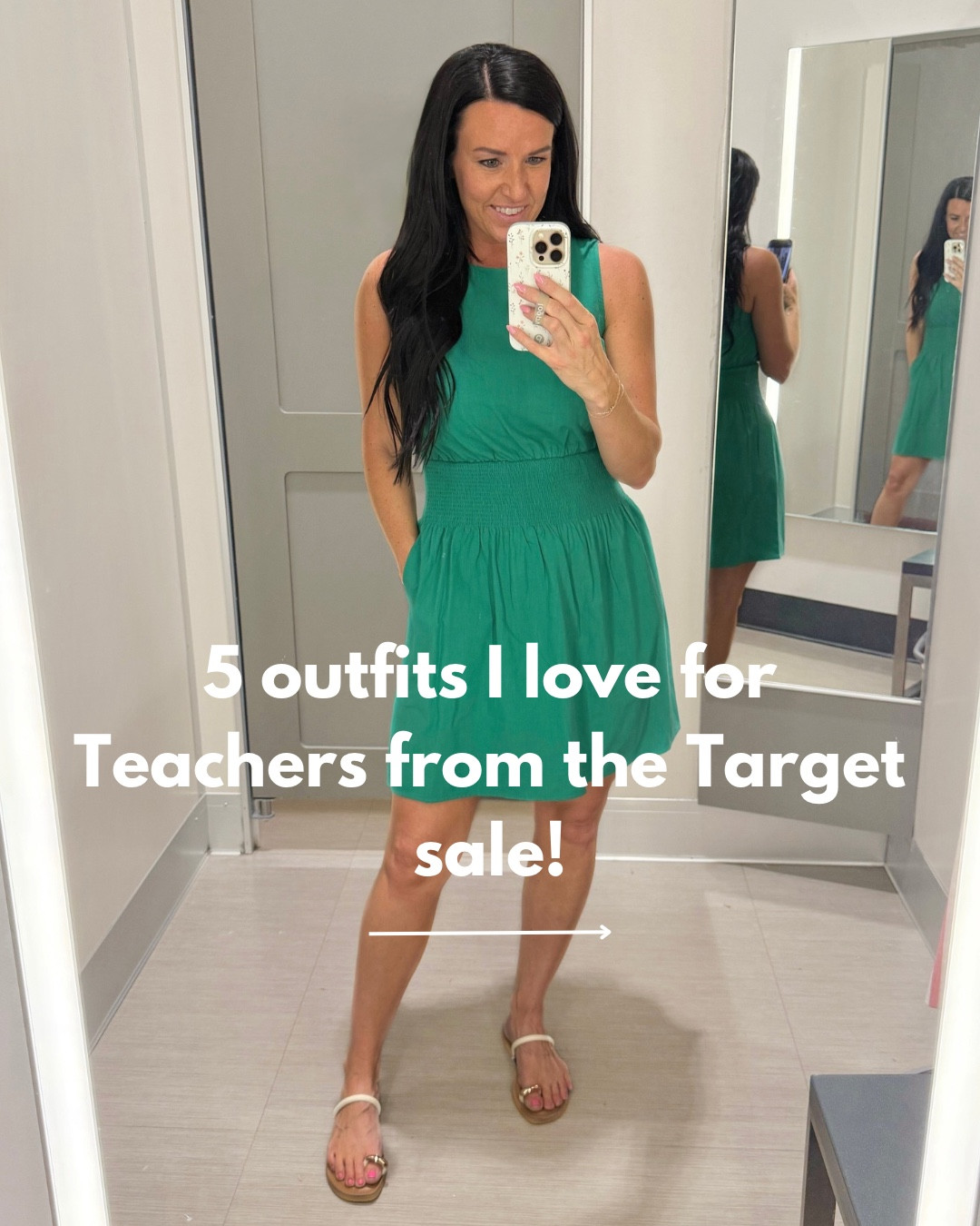 5 outfits I love for teachers from the Target sale!! It’s a great time to snag them while they’re almost all fully stocked! 😍 (Each of them also come in more colors!)

Size and fit info:
(I’m 5’5” for reference. I usually wear a size 4/27 and small. )
1. Ruched-waist dress- fits TTS, I’m in a S.
2. Trousers- fit TTS, I’m in a size 4R. They also come in short and tall lengths!
3. Denim overalls- run small, I sized up 2 sizes for a more loose, comfy fit for work. They also come in blue denim!
4. Tie-waist jumpsuit- comes in a lightweight gauze material! Fit is TTS, I’m in a S.
5. Barrel leg cargo pants- fit is TTS. Love this flattering and not overly barrel type of style!!


#targetstyle #targetfinds #targetsale #targetfashion #springstyle #summerstyle #ltkworkwear #ltksalealert #ltkbacktoschool #affordablefashion #teachergram #teachertribe teacher outfits, Target finds, target style, target fashion, target haul, target favorites, target outfit, summer vacation, summer outfit

#LTKFindsUnder100 #LTKStyleTip