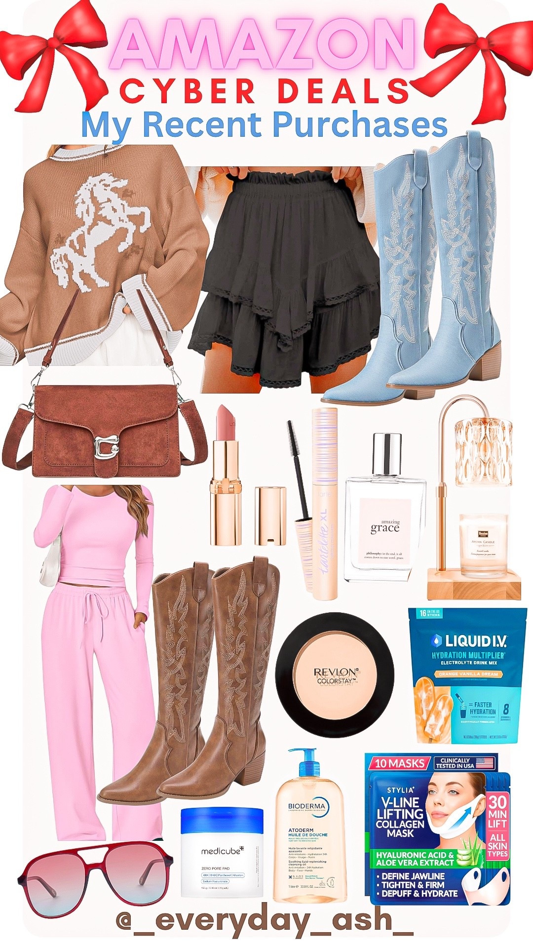 AMAZON - CYBER SALES 🥳

Amazon cyber deals, black skirt, western boots, crossbody bag, lipstick, perfume, two piece set, makeup finds, stocking stuffers, gift for her , women’s shoes , sunglasses 

#LTKFindsUnder50 #LTKCyberWeek #LTKGiftGuide