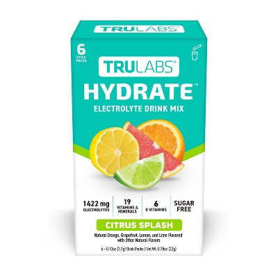 TruLabs Hydrate Sports Drink - Citrus Splash - 0.78oz/6ct | Target