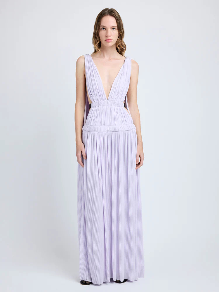 Proenza Schouler Serra Dress in Matte Jersey - Lilac | Proenza Schouler Official Site | Proenza Schouler LLC