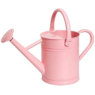 1 Gal. Metal Plant Pink Watering Can for Outdoor Plants | The Home Depot