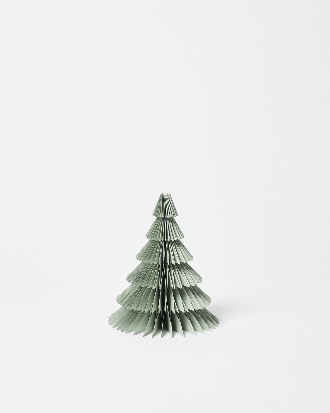 Light Green Paper Christmas Tree Decoration Small | Oliver Bonas | Oliver Bonas (Global)