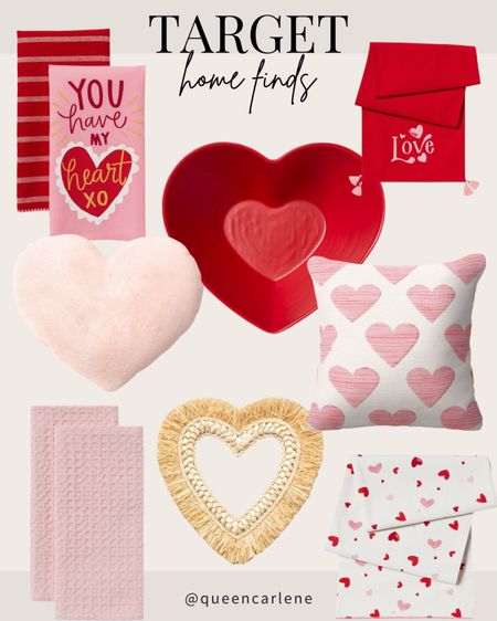 Target Home Finds ♥️


Queen Carlene, target finds, target Valentine’s Day, V’day, pink finds, red finds, heart pillow 

#LTKGiftGuide #LTKSeasonal #LTKhome