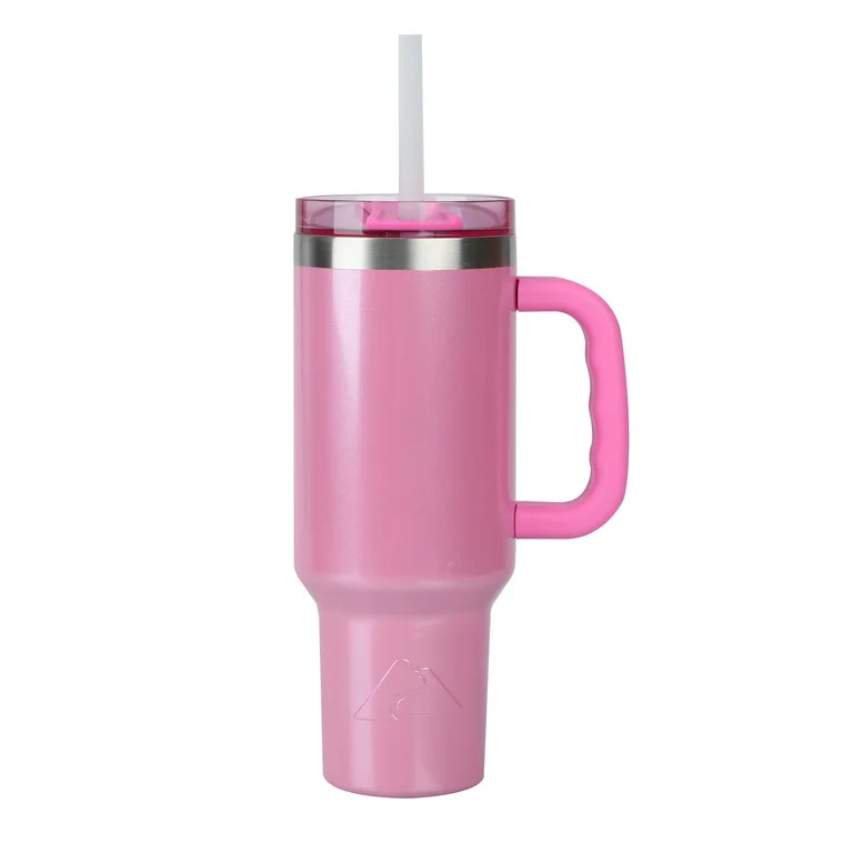 Ozark Trail 40 oz Vacuum Insulated Stainless Steel Tumbler Pink | Walmart (US)