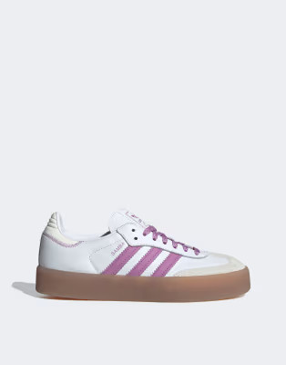 adidas Originals Sambae sneakers in white and purple | ASOS (Global)
