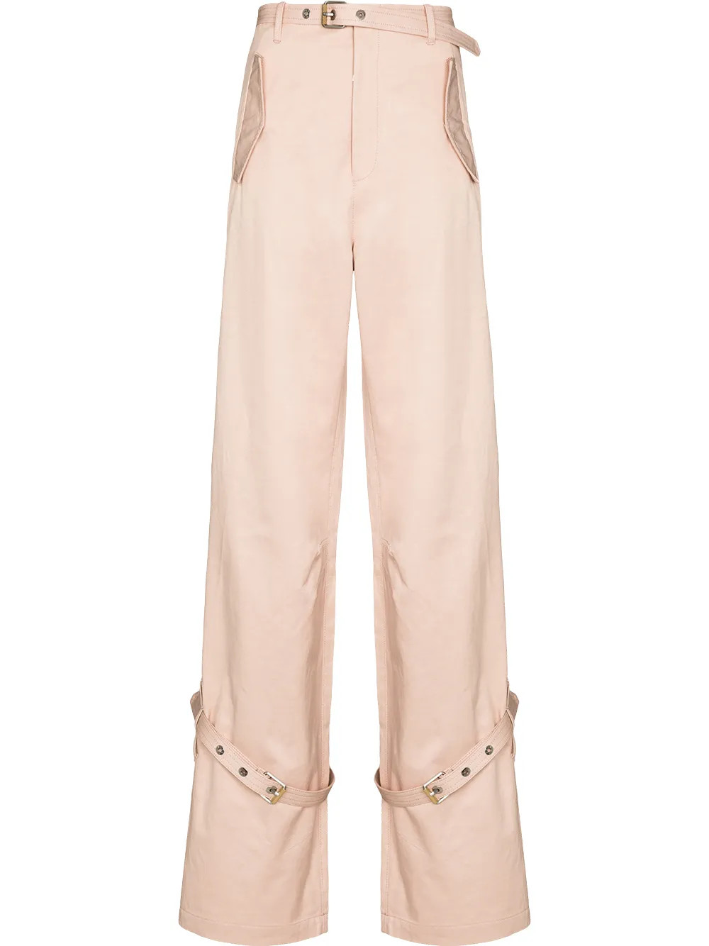 belted flared trousers | Farfetch Global