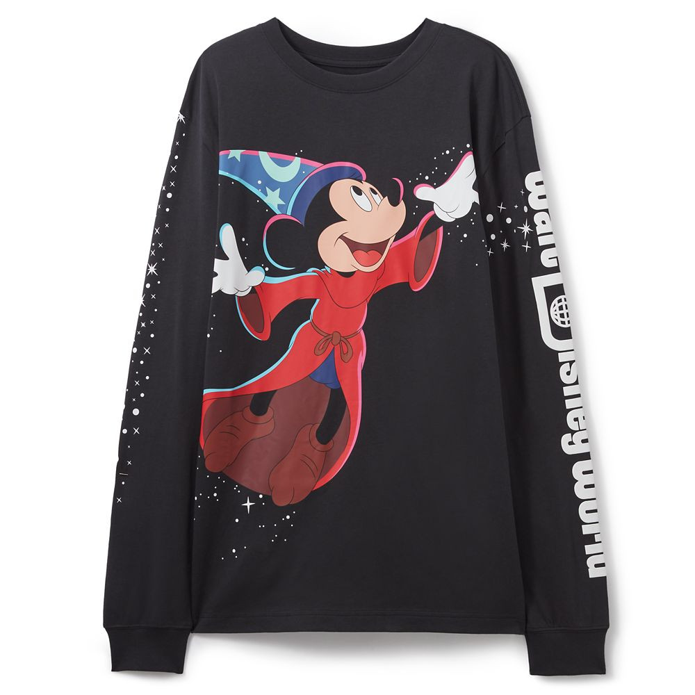 Sorcerer Mickey Mouse Back to Front Long Sleeve T-shirt for Adults – Fantasia – Walt Disney W... | Disney Store