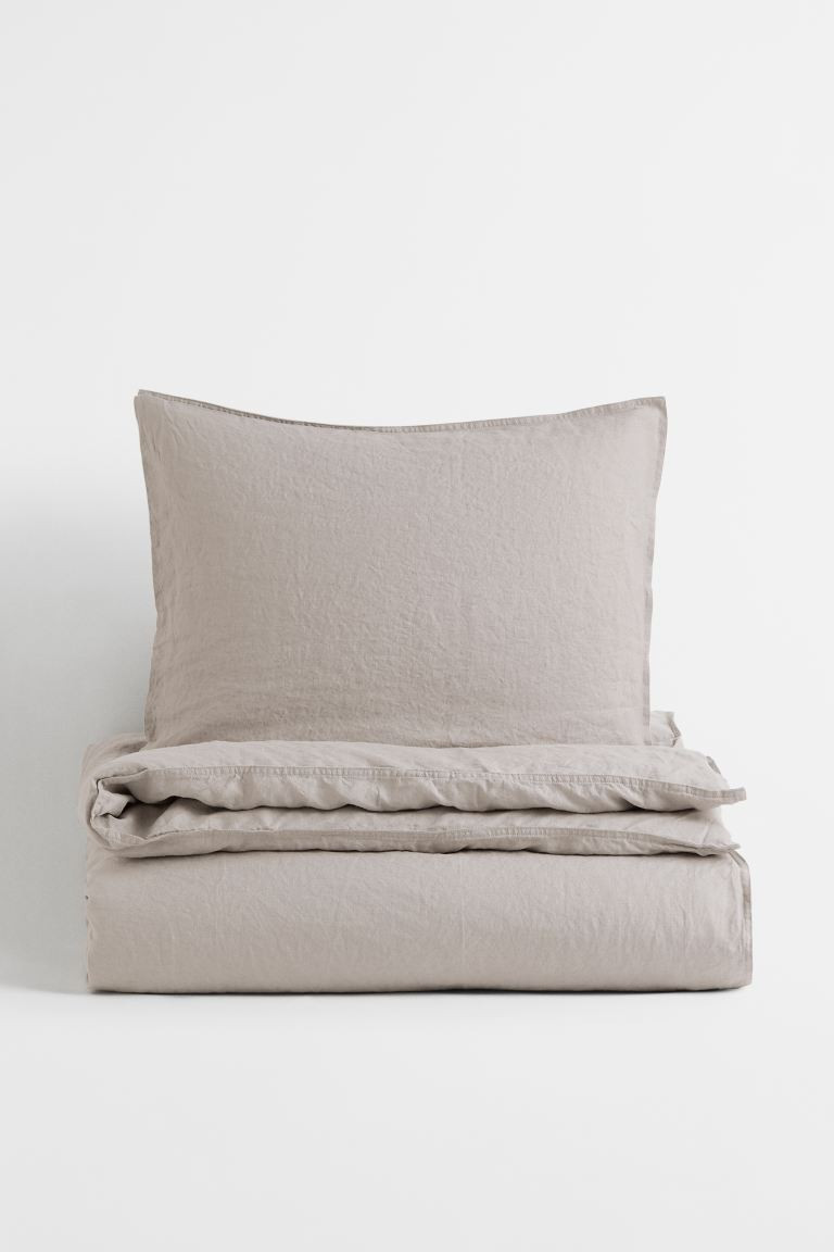Linen Twin Duvet Cover Set | H&M (US + CA)