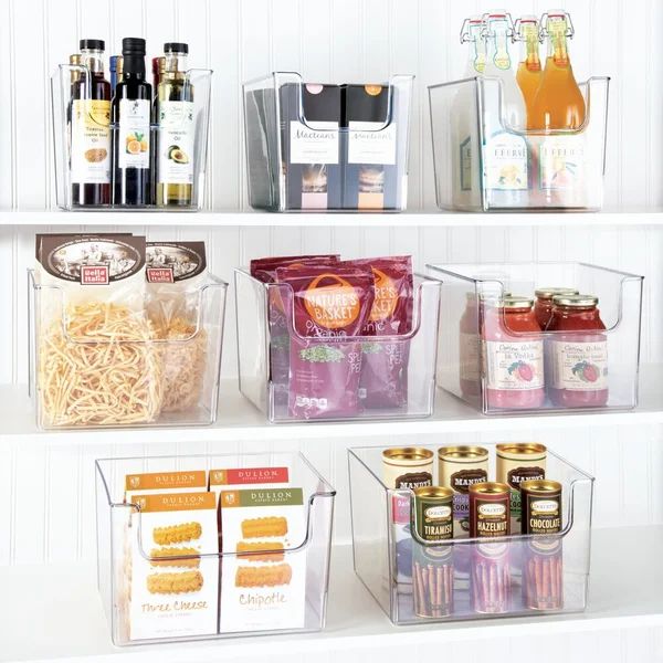 Mdesign Kitchen Plastic Storage Organizer Basket Set | Wayfair North America