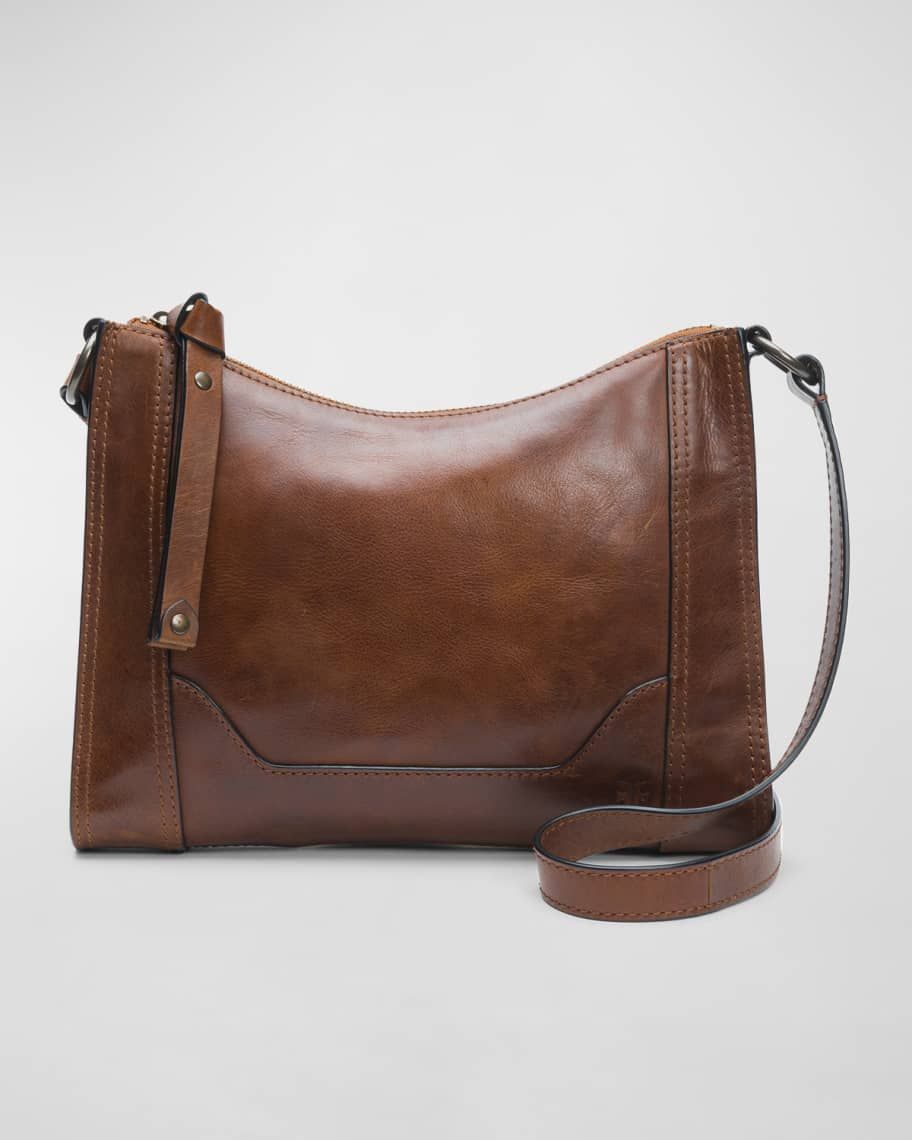 Frye Melissa Antique Leather Zip Crossbody Bag | Neiman Marcus