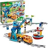 LEGO DUPLO Town Cargo Train Set 10875 with Sound & Light, Direction & Stop Action Bricks, Push & ... | Amazon (US)