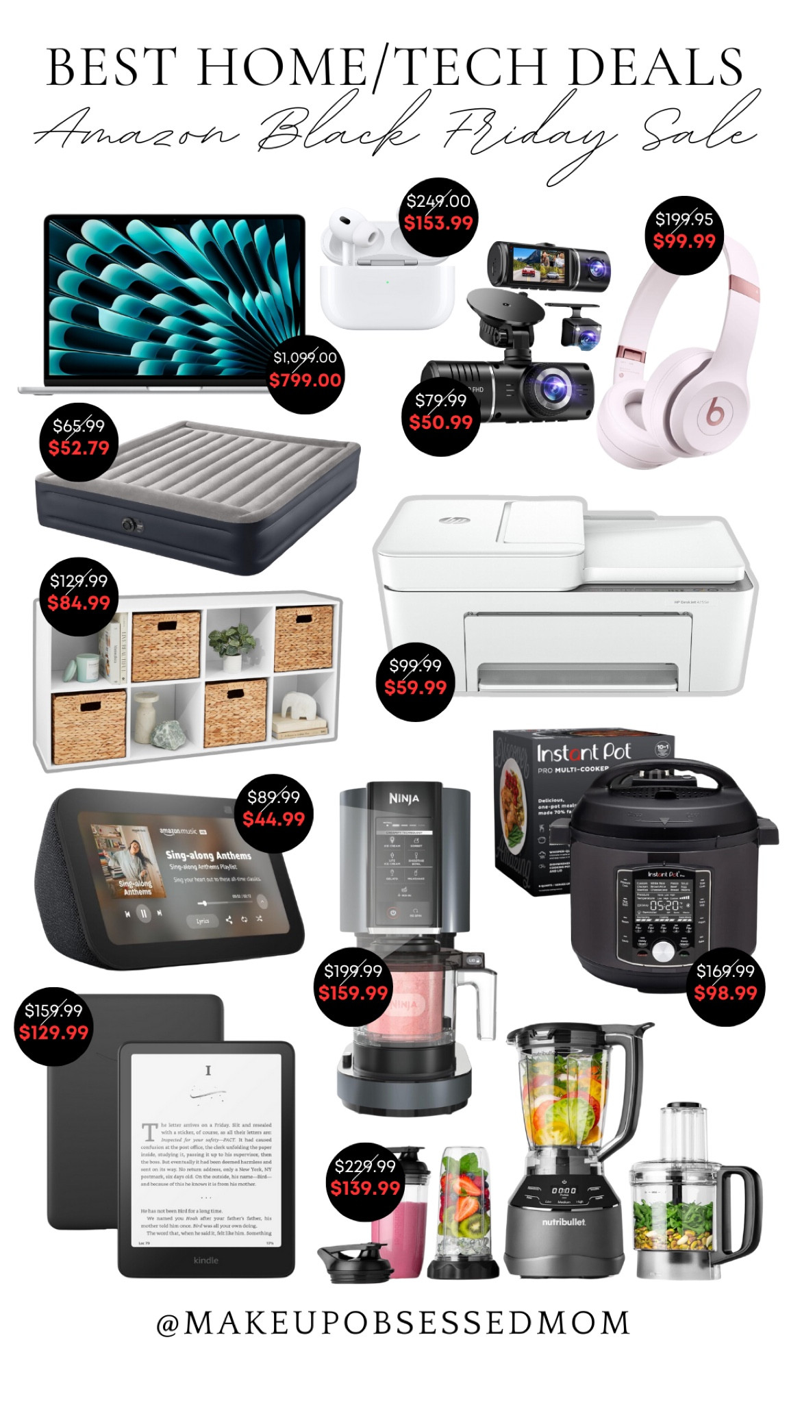 Make your home smarter and more convenient with Amazon's Black Friday deals on these home and tech finds: an inflatable water bed, Kindle Paperwhite 5, Anker smart security card, HP Deskjet printer, Amazon Echo Show 5, MacBook Air, AirPods Pro 2, and more!
#kitchenappliance #guestroomessentials #electronicgadgets #homedecor #giftguide #CreatorFavorites2024

#LTKCyberWeek #LTKHome #LTKGiftGuide