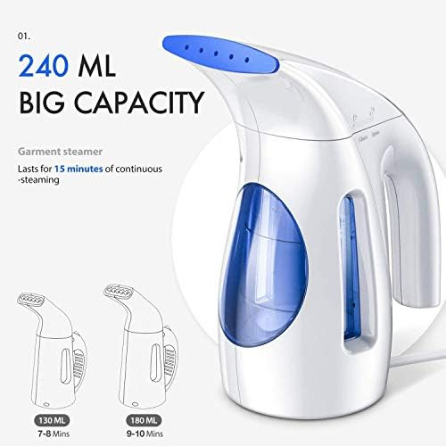 Hilife Steamer for Clothes Steamer, Handheld Garment Steamer Clothing, Mini Travel Steamer Fabric... | Amazon (US)