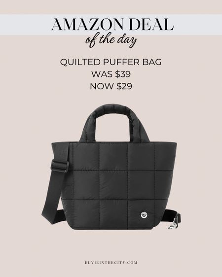 I have an love this quilted puffer tote bag. It’s a great look for less option and today it’s 25% off. 

Travel bag, athleisure, crossbody bag, travel outfit, fashion over 40

#LTKstyletip #LTKsalealert #LTKfindsunder50
