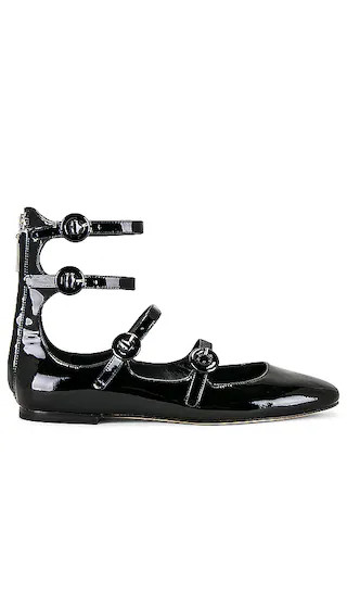 Alexa Flat in Patent Black | Revolve Clothing (Global)