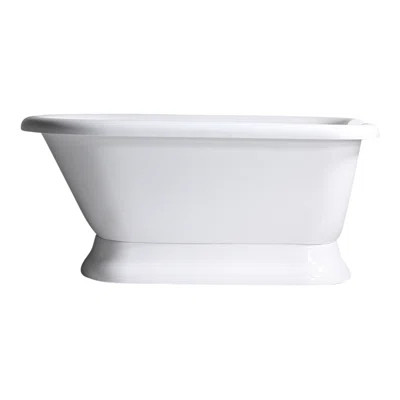 HLFLPD56 Hotel Acrylic Classic Freestanding Soaking Bathtub | Wayfair North America