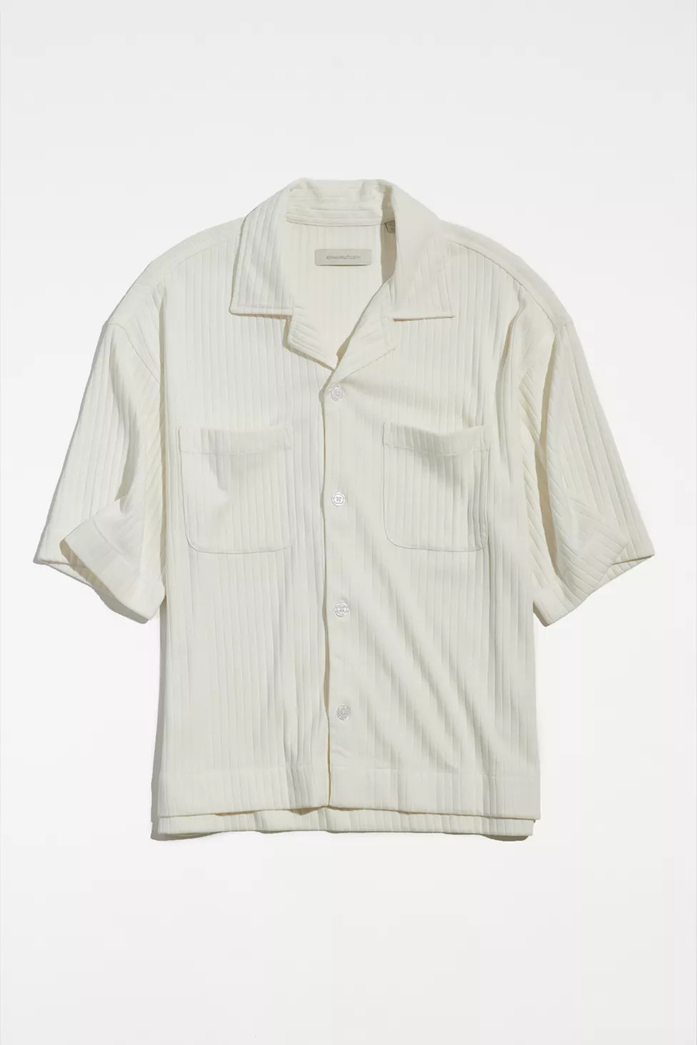 Standard Cloth Logan Ribbed Cropped Shirt | Urban Outfitters (US and RoW)