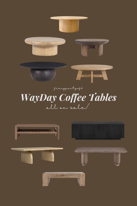 Coffee tables on sale for WayDay!

#LTKhome #LTKsalealert