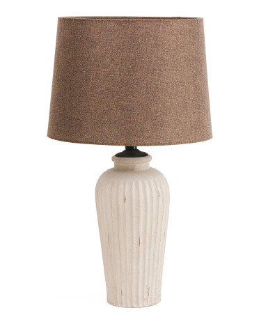 26in Callista Ribbed Ceramic Table Lamp | TJ Maxx