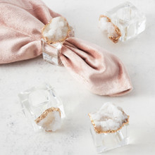 Geode Napkin Ring - Set of 4 | Z Gallerie