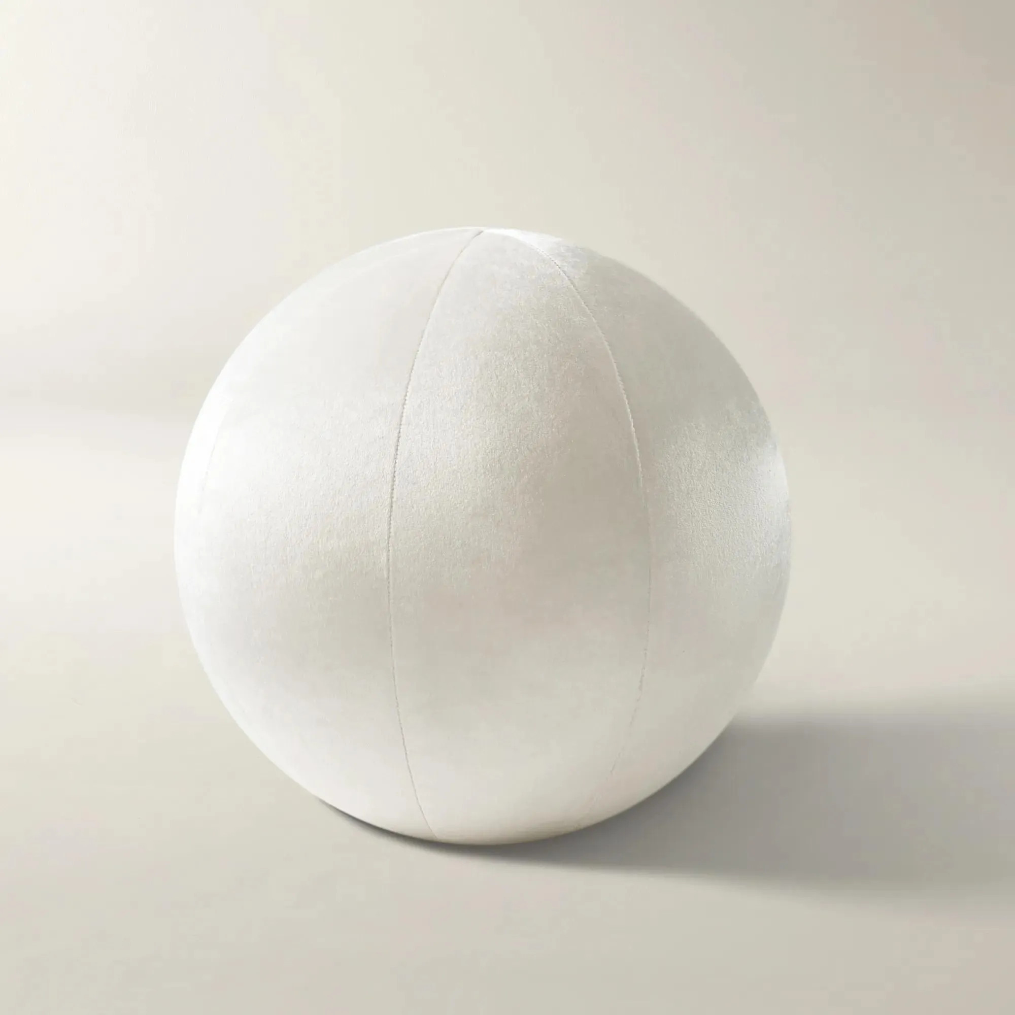 Velvet Ball Pillow 12" - Ivory | Z Gallerie