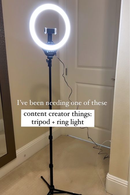 Content creator essentials: tripod + ring light 

#LTKfindsunder50 #LTKhome #LTKVideo