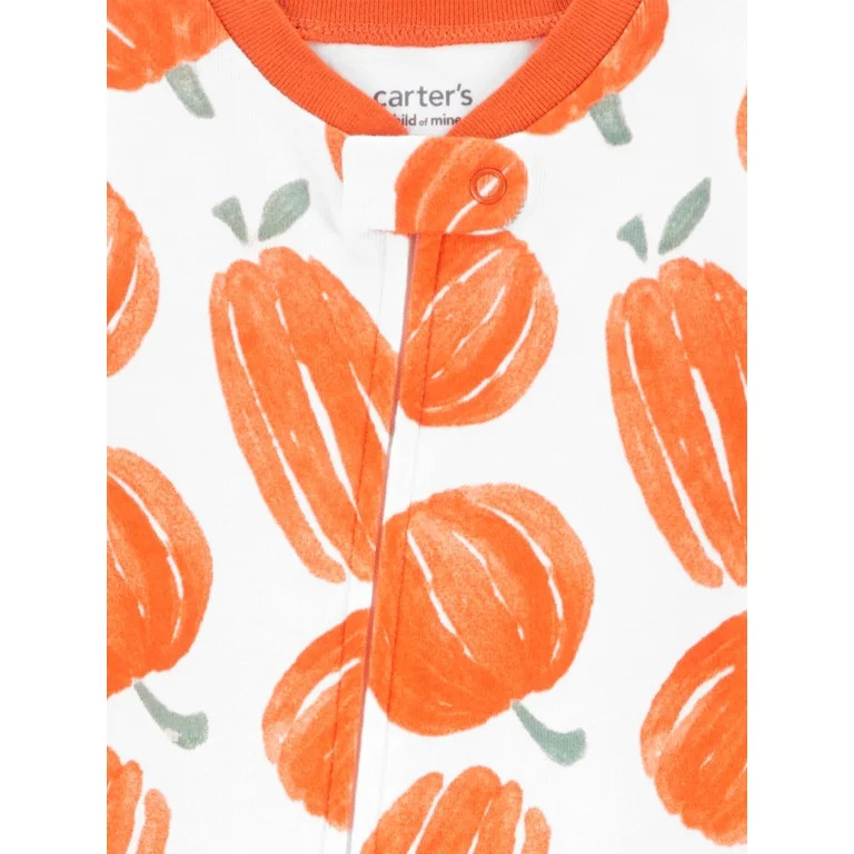 Carter's Child of Mine Baby and Toddler Unisex Halloween Footed Pajamas, 2-Pack, Sizes 12M-5T | Walmart (US)